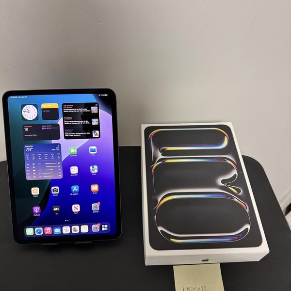 Apple iPad Pro 11 inch (M4) 2024 - Wi-Fi, 512 GB, Black, 8 GB, A2836, Standard Glass