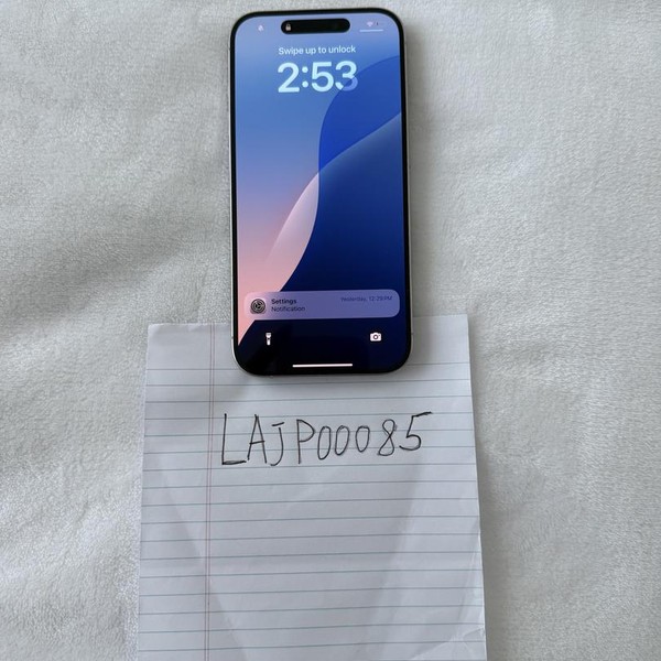Apple iPhone 15 Pro - Unlocked, 256 GB, White, A2848