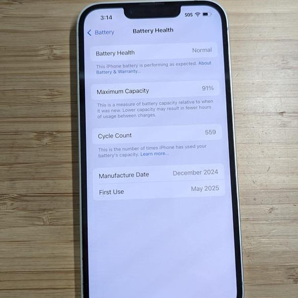 Apple iPhone 16e - T-Mobile, 128 GB, White, A3212