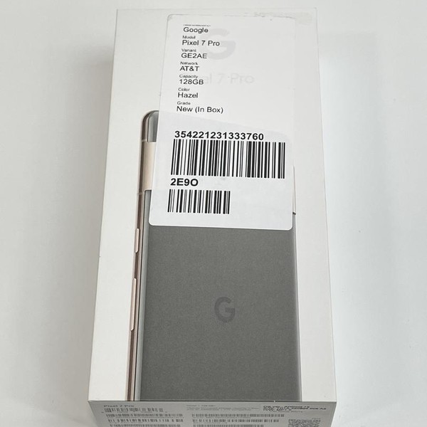 Google Pixel 7 Pro - AT&T, 128 GB, Hazel, 12 GB, GE2AE