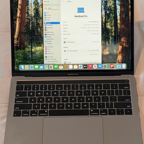 MacBook Pro 2019 - 13 inch - 256 GB, Gray, 8 GB, Intel Core i5