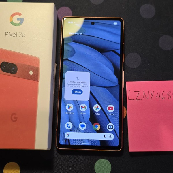 Google Pixel 7a - Unlocked, 128 GB, Coral, 8 GB, GWKK3