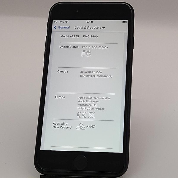 Apple iPhone SE 2nd Gen 2020 - AT&T, 64 GB, Black, A2275