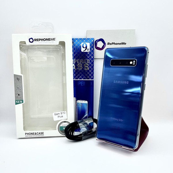 Samsung Galaxy S10 Plus - Unlocked, 128 GB, Blue, 8 GB, SM-G975U1