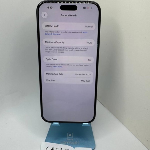 Apple iPhone 16 Pro Max - Unlocked, 256 GB, Black, A3084