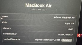 Mint
													MacBook Air 2024 (M3) - 13" - Apple M3, Silver, 512 GB, 16 GB, 10-core GPU, photo 5 of 10