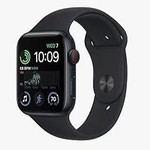 Mint Apple Watch SE 2nd Gen 40mm - Unlocked, Midnight, A2726 - Cellular, Aluminum
