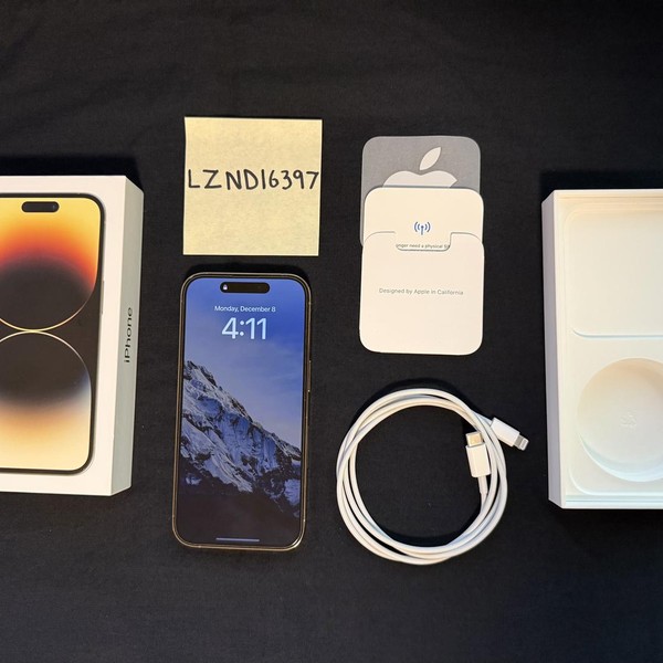 Apple iPhone 14 Pro - Unlocked, 128 GB, Gold, A2650