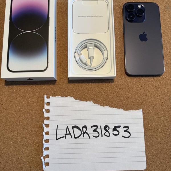 Apple iPhone 14 Pro - Unlocked, 256 GB, Purple, A2650