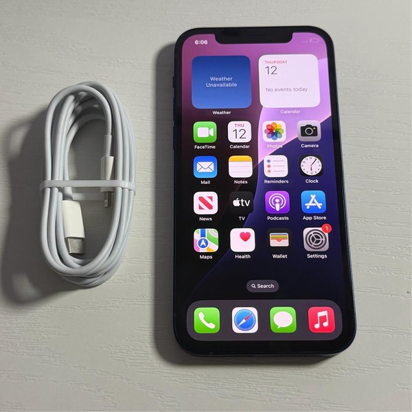 Apple iPhone 12 - Unlocked, 128 GB, Blue, A2172