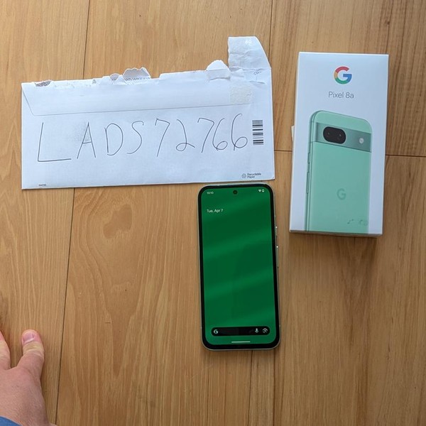Google Pixel 8a - Unlocked, 128 GB, Aloe, 8 GB, GKV4X, Sub-6 5G