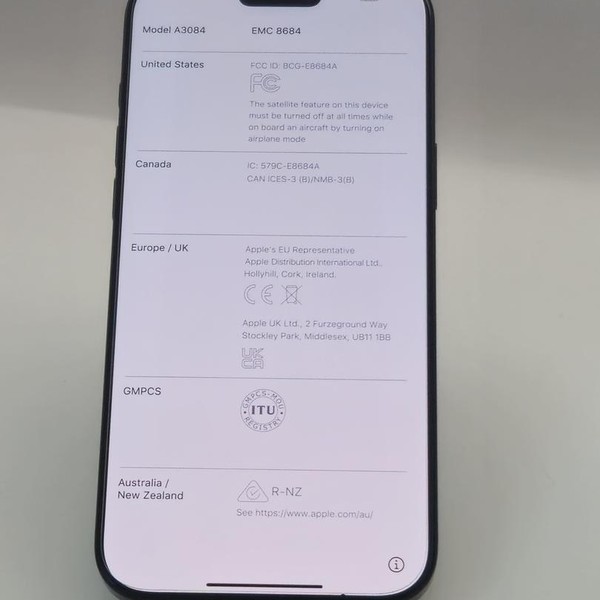 Apple iPhone 16 Pro Max - Unlocked, Black, 512 GB, A3084