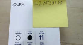 New
													Oura Ring Gen 3 - Black, Size 11, Heritage, photo 4 of 4