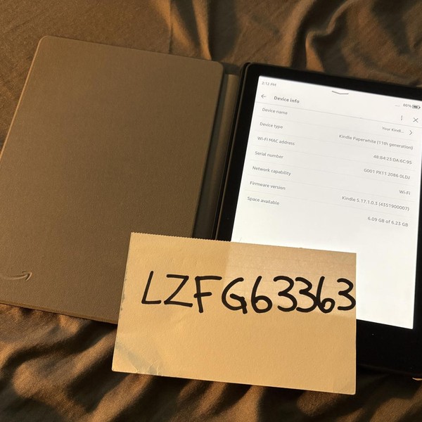 Amazon Kindle Paperwhite 11th Gen 2021 - Amazon, 8 GB, Black