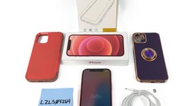 Good
													Apple iPhone 12 - Unlocked, Red, 128 GB, A2172, photo 1 of 16