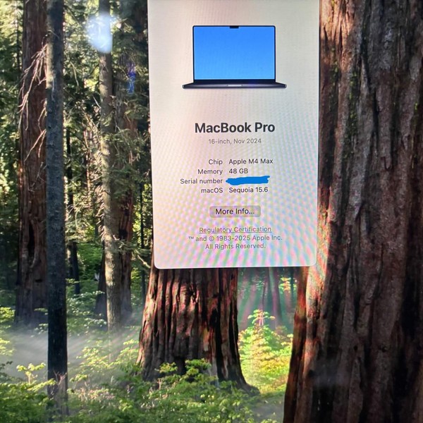 MacBook Pro 2024 - 16 inch - 1 TB, Silver, 48 GB, Apple M4 Max 14-core