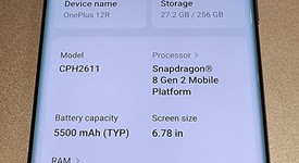 Good
													OnePlus 12R - Unlocked, Blue, 256 GB, 16 GB, CPH2611, photo 3 of 5