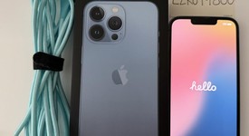Good
													Apple iPhone 13 Pro - Unlocked, Sierra Blue, 256 GB, A2483, photo 1 of 4