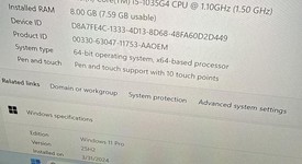 Good
													Microsoft Surface Pro 7 - I5, Platinum, 256 GB, 8 GB, photo 2 of 5