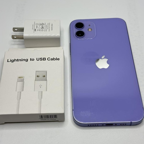 Apple iPhone 12 - Unlocked, 64 GB, Purple, A2172