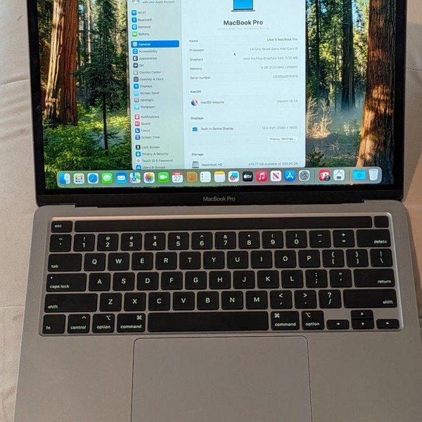 MacBook Pro 2020 - 13 inch - 512 GB, Gray, 8 GB, Intel Core i5