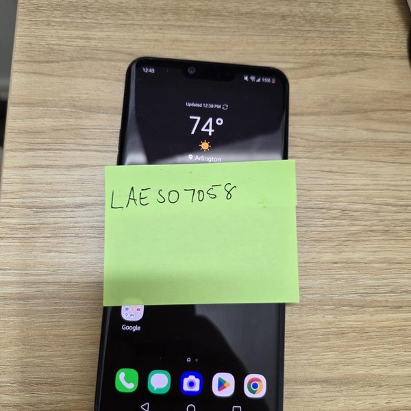 LG G8 ThinQ - T-Mobile, 128 GB, Black, 6 GB, LM-G820TM
