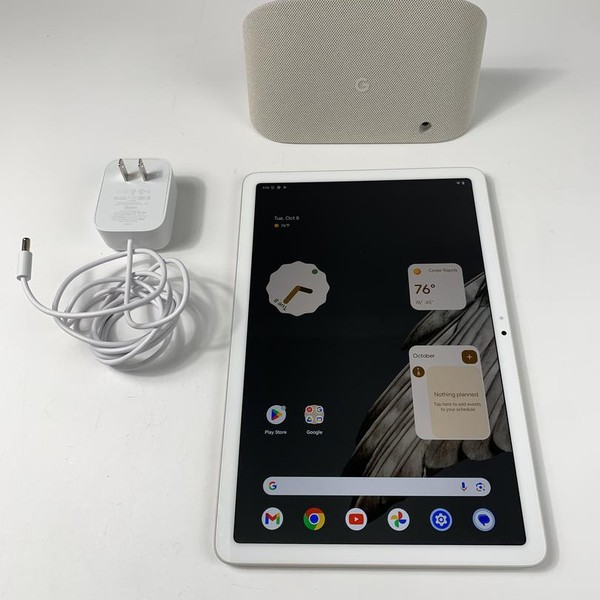 Google Pixel Tablet 11 inch - Wi-Fi, 128 GB, Porcelain, 8 GB, Includes Dock