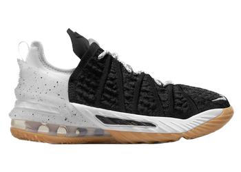 Nike LeBron 18 Black White Gum (GS) for sale