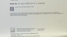 Mint
													Apple iPad Air 11" (M3) 2025 - Unlocked, Gray, 128 GB, A3267, photo 4 of 15