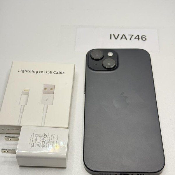 Apple iPhone 15 - Unlocked, 128 GB, Black, A2846