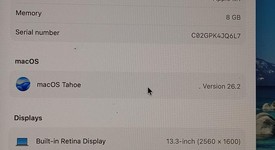 Good
													MacBook Air 2020 - 13" - Apple M1, Silver, 256 GB, 8 GB, photo 3 of 9