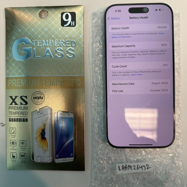 Apple iPhone 16 Pro - Unlocked, 128 GB, White, A3083