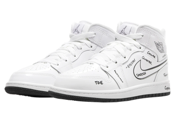 Jordan 1 Mid Schematic (PS) for sale