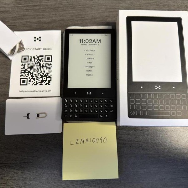 Minimal Phone - Unlocked, Onyx, 128 GB, 6 GB