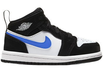 Jordan 1 Mid Black Racer Blue White (TD) for sale