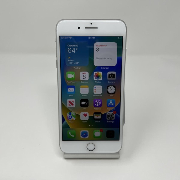 Apple iPhone 8 Plus - Unlocked, 256 GB, Silver, A1864