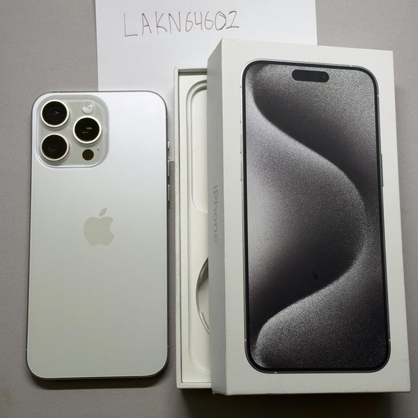 Apple iPhone 15 Pro Max - Unlocked, 512 GB, White, A2849