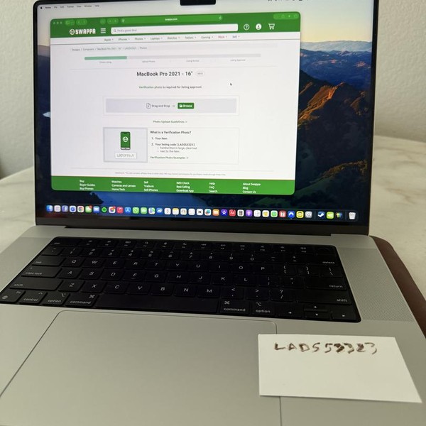 MacBook Pro 2021 - 16 inch - 512 GB, Silver, 16 GB, Apple M1 Pro 10-core