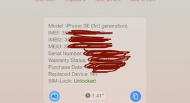 New
													Apple iPhone SE 3rd Gen 2022 - Unlocked, Midnight, 64 GB, A2595, photo 3 of 5
