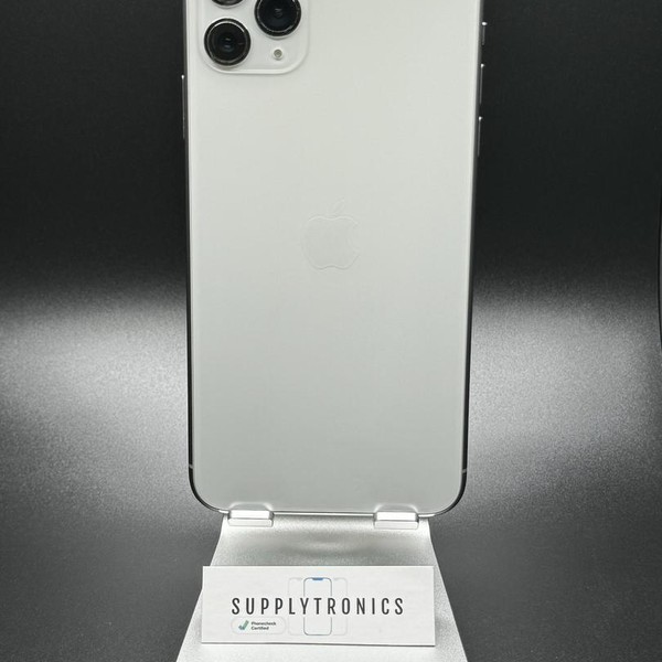 Apple iPhone 11 Pro Max - Unlocked, Silver, 256 GB, A2161
