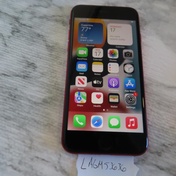 Apple iPhone SE 3rd Gen 2022 - Unlocked, 64 GB, Red, A2595