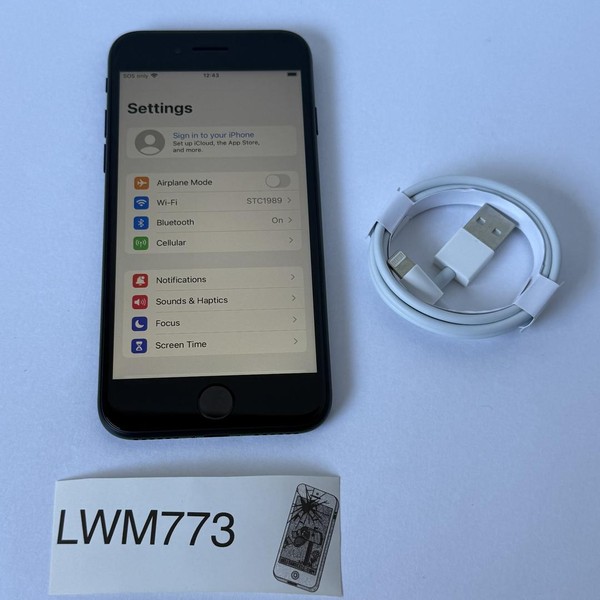 Apple iPhone SE 3rd Gen 2022 - Unlocked, 64 GB, Midnight, A2595