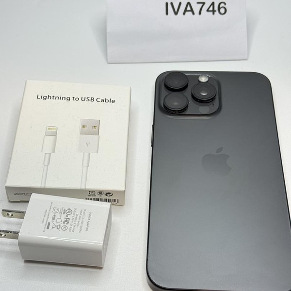 Apple iPhone 15 Pro Max - Unlocked, 256 GB, Black, A2849