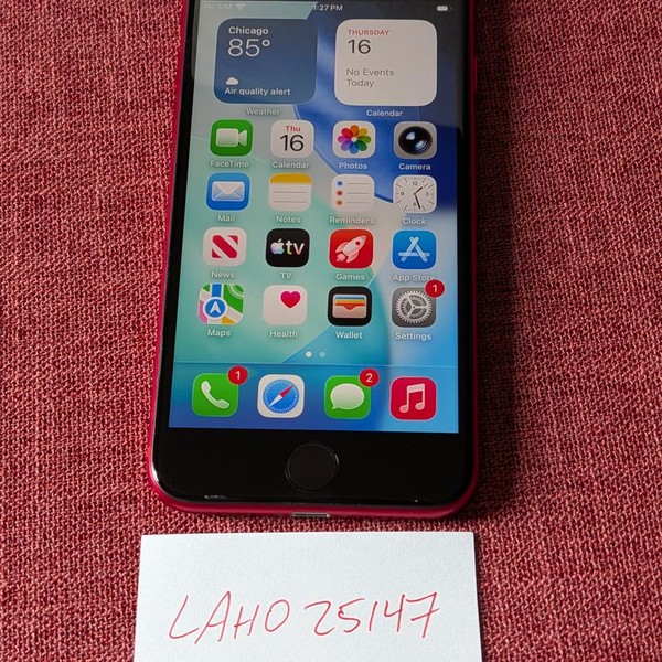 Apple iPhone SE 3rd Gen 2022 - Unlocked, 64 GB, Red, A2595