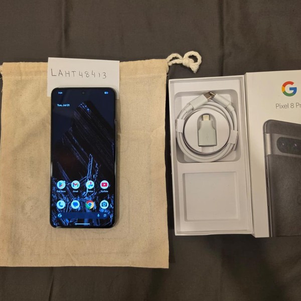 Google Pixel 8 Pro - T-Mobile, 128 GB, Obsidian, 12 GB, G1MNW, mmWave 5G