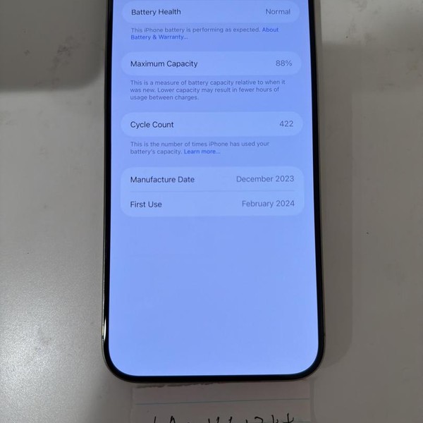 Apple iPhone 15 Pro Max - Unlocked, 256 GB, Natural, A2849