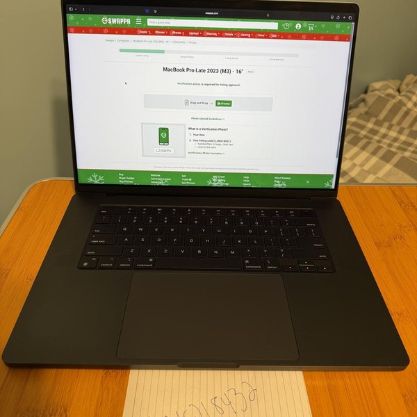 MacBook Pro Late 2023 (M3) - 16 inch - 1 TB, Black, 18 GB, Apple M3 Pro 12-core, 18-core GPU