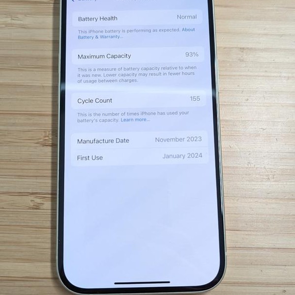 Apple iPhone 15 - Unlocked, 128 GB, Yellow, A2846