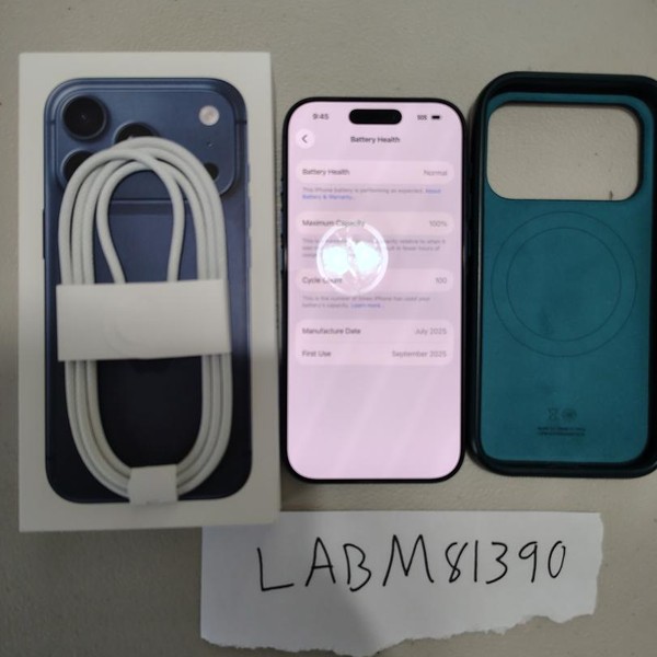 Apple iPhone 17 Pro - Unlocked, 256 GB, Deep Blue, A3256