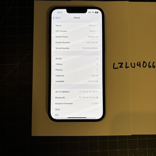 Apple iPhone 13 - Unlocked, 128 GB, Midnight, A2482